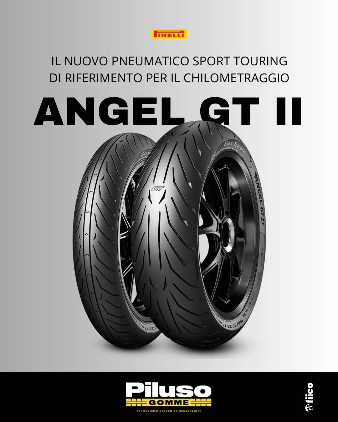 ANGEL GT II: Lo stato dell’arte del GRAN TURISMO 🏍️✨
Piacere di guida e performance durature, su asciutto e bagnato. Il nuovo capitolo della famiglia ANGEL: uno Sport Touring con DNA sportivo Pirelli.Perfetto in tutte le condizioni. Disponibile da Piluso Gomme ✅~ ~ ~
Tutte le soluzioni per la tua Auto/Moto/Camion
in Via Fisicara 6/A, Caltagirone (CT)
tel. +39 0933 51275www.pilusogomme.it
#piluso #pilusogomme #caltagironeADV | @agenziafiico
#fiico #fiicopubblicità